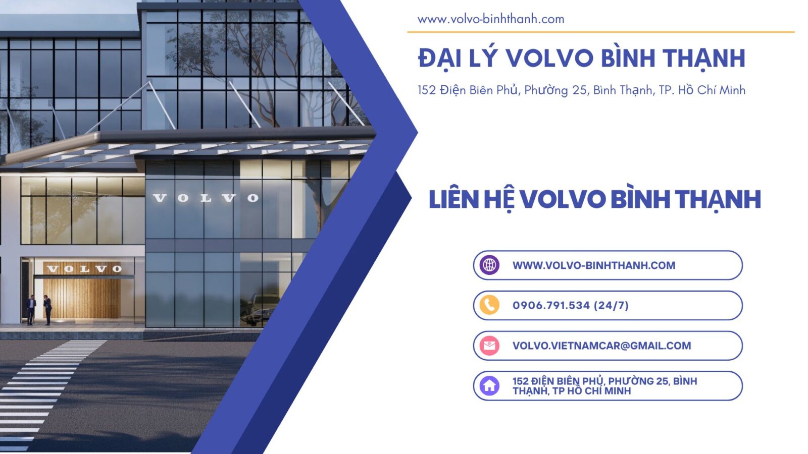 Lien he dai ly volvo binh thanh Volvo Bình Thạnh - 152 Điện Biên Phủ, Phường 25, Bình Thạnh, TP.HCM